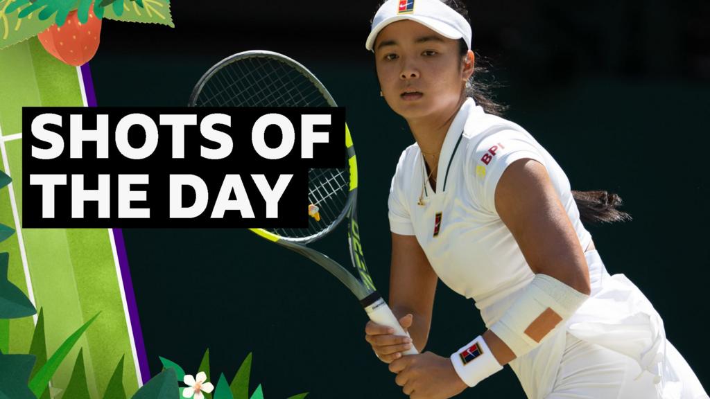 'Take a bow!' - best shots from day eight at Wimbledon