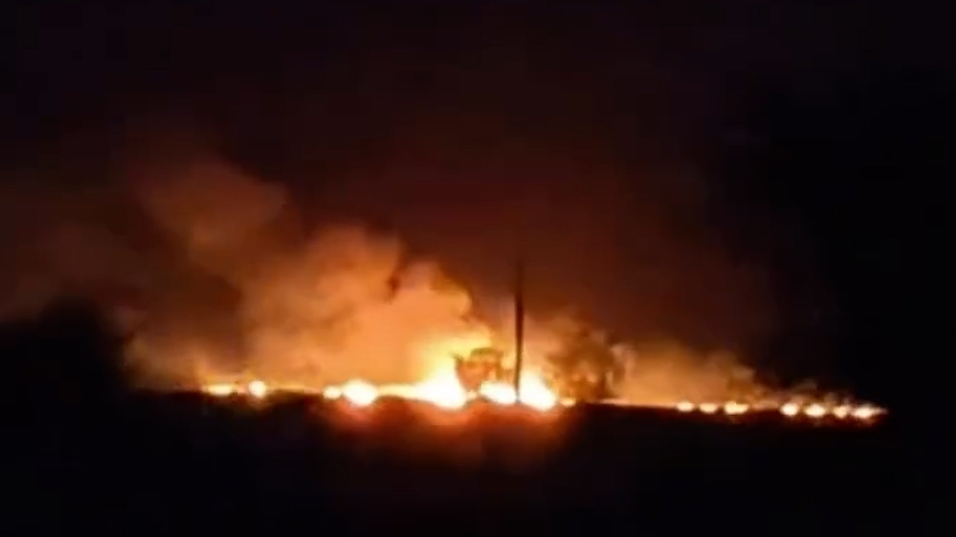 Falling debris from intercepted Iranian strikes sparks fires in Kuwait