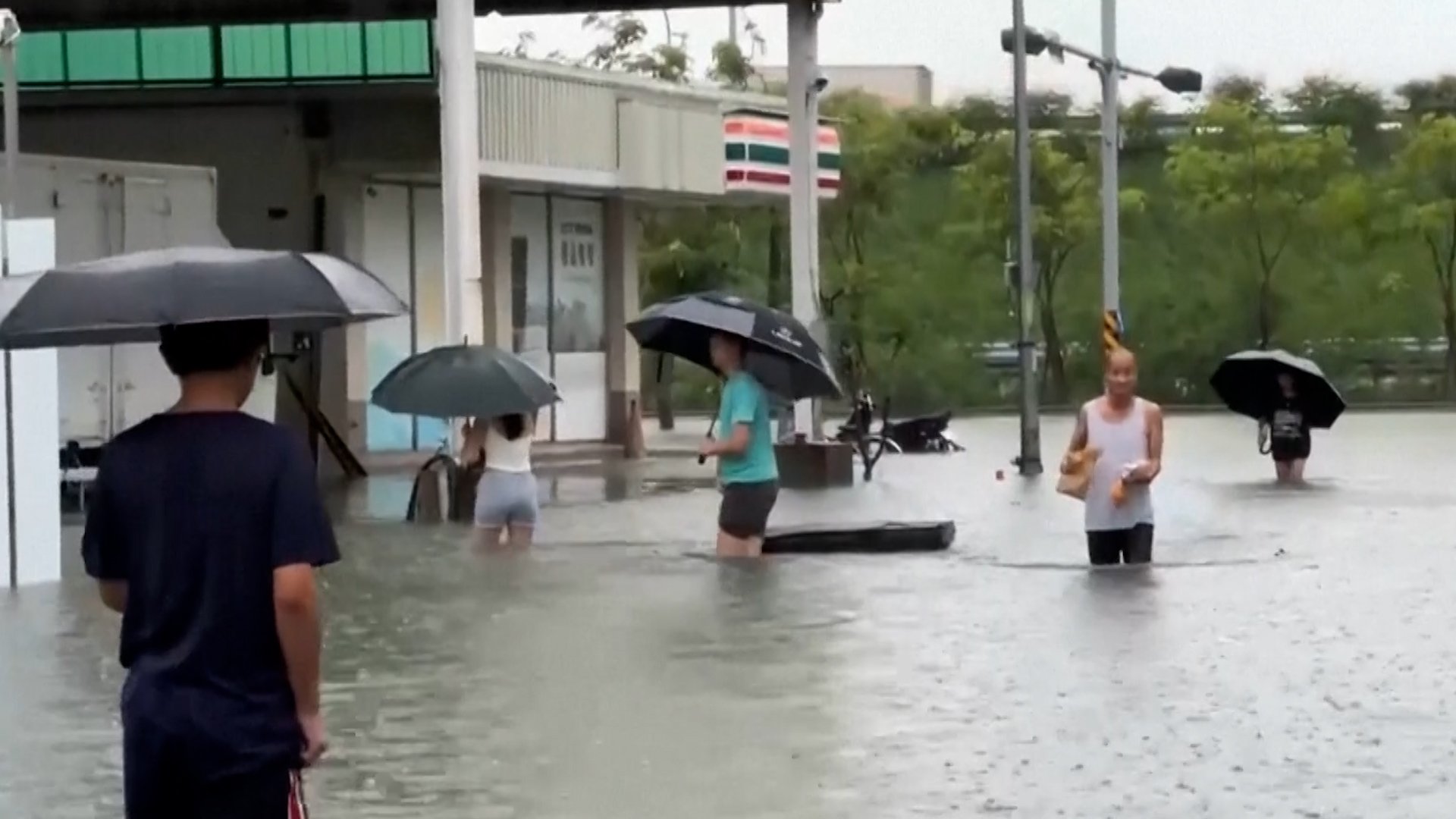 Tropical Storm Mekkhala leaves Taiwan underwater