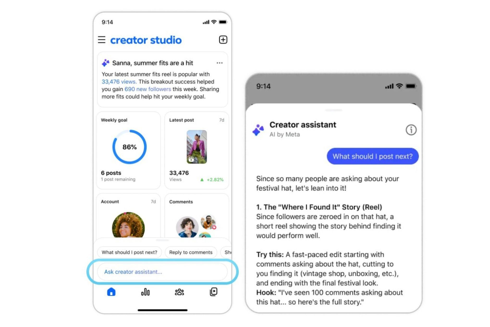 Facebook’s Creator Studio has been revived as an AI companion app