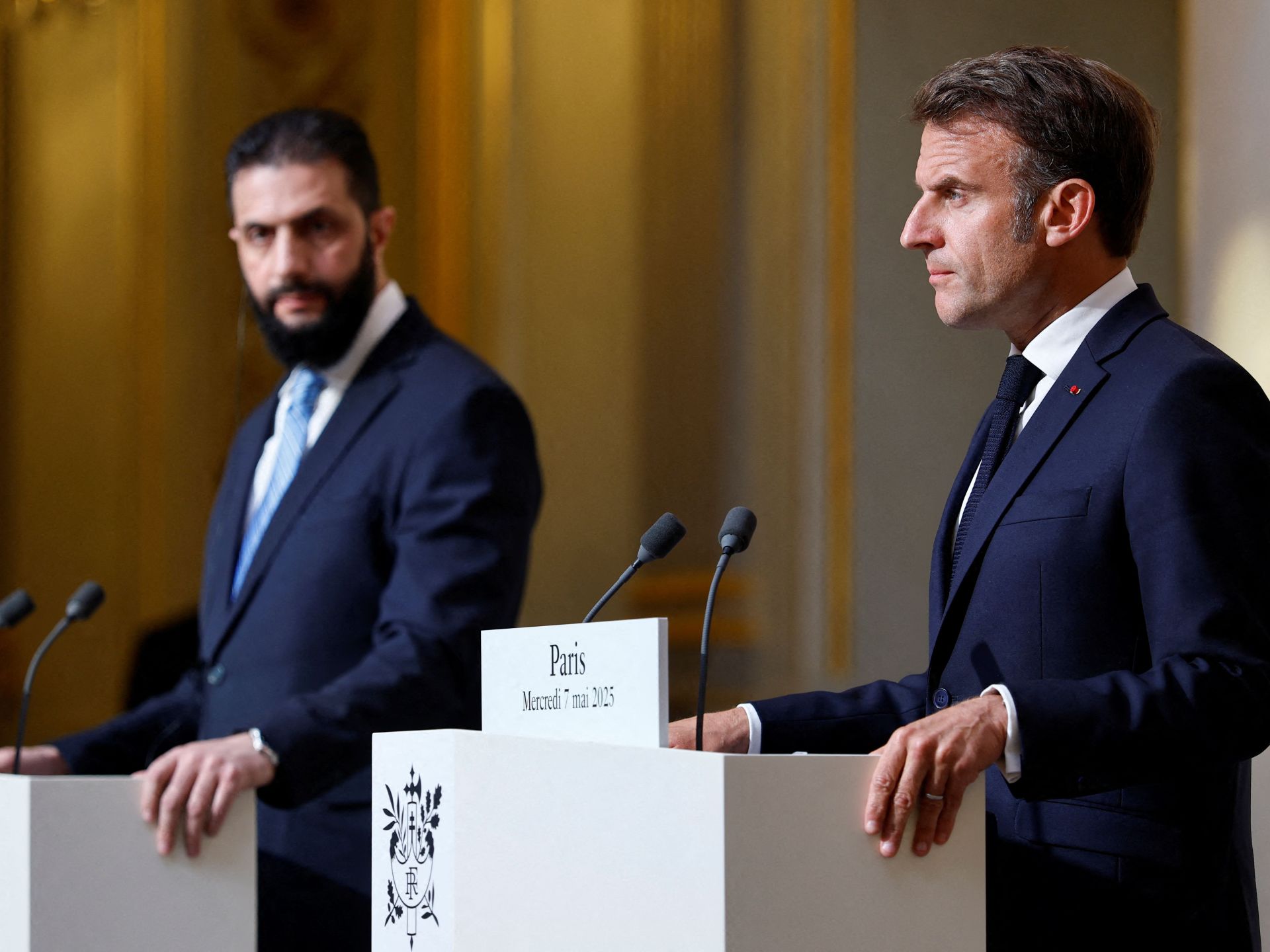 Macron arrives in Syria for talks ahead of NATO summit in Turkiye