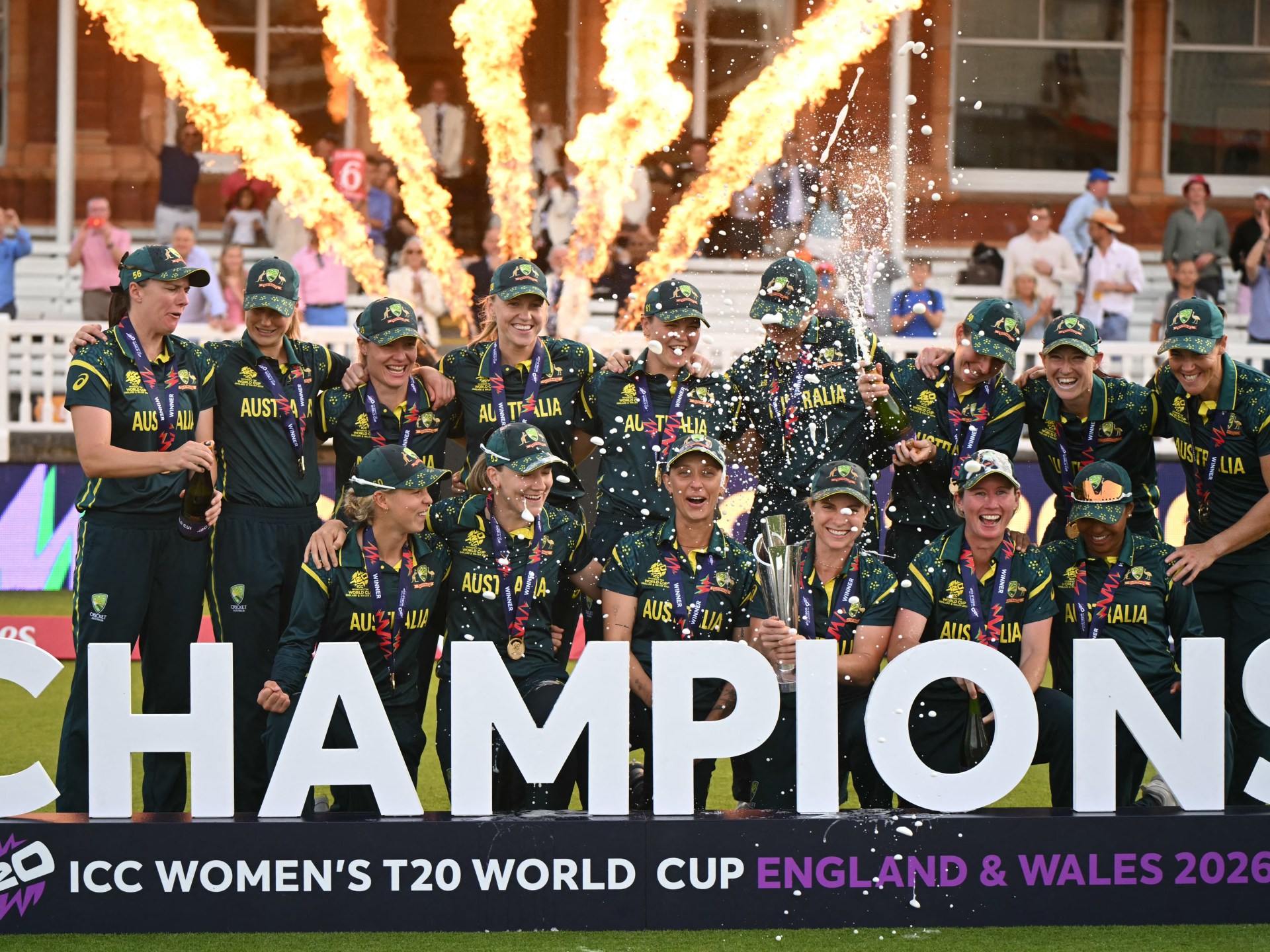 Australia thrash England to win record seventh Women’s T20 World Cup