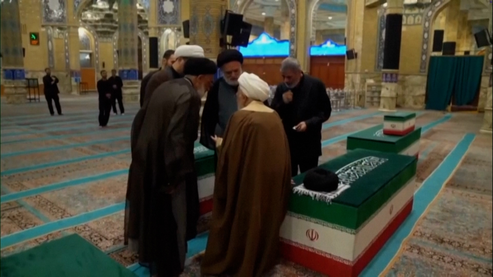 Khamenei’s coffin arrives in holy city of Qom