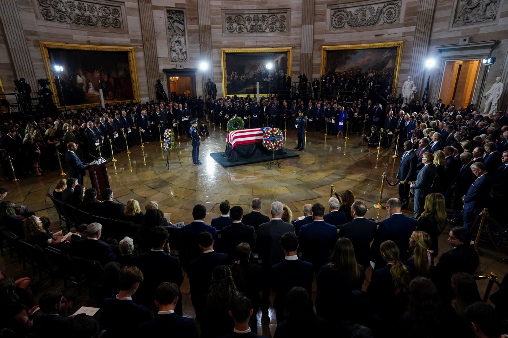 Tributes paid to Lindsey Graham at US Capitol ceremony