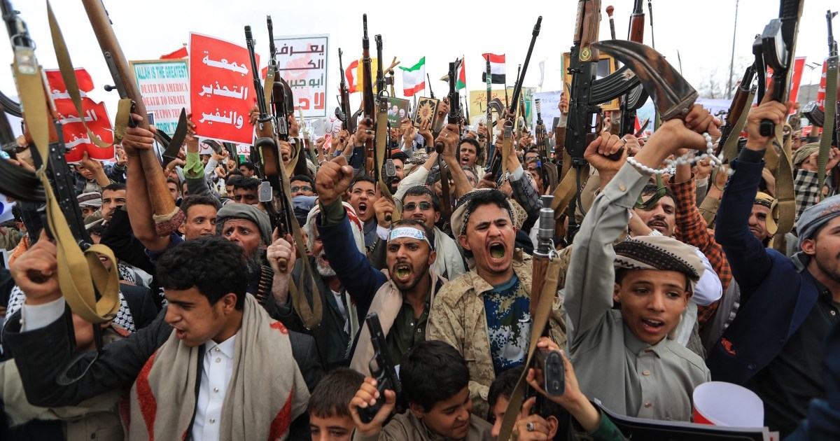 Houthi supporters rally in Sanaa against ‘Saudi-led blockade’
