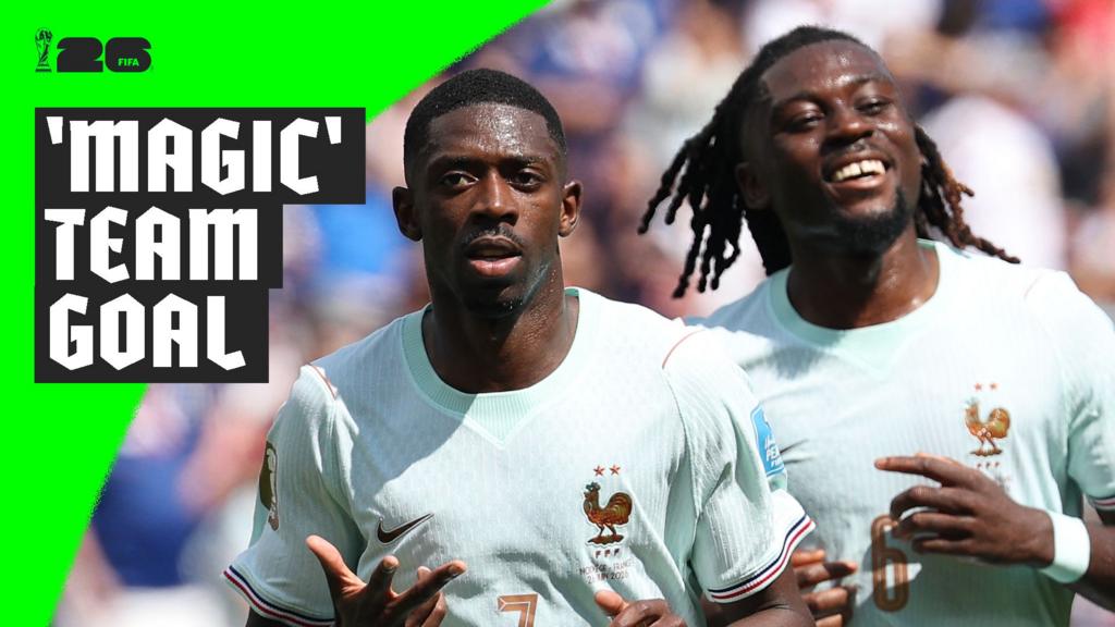 17 passes, all 11 players - Dembele scores 'magic' goal for France