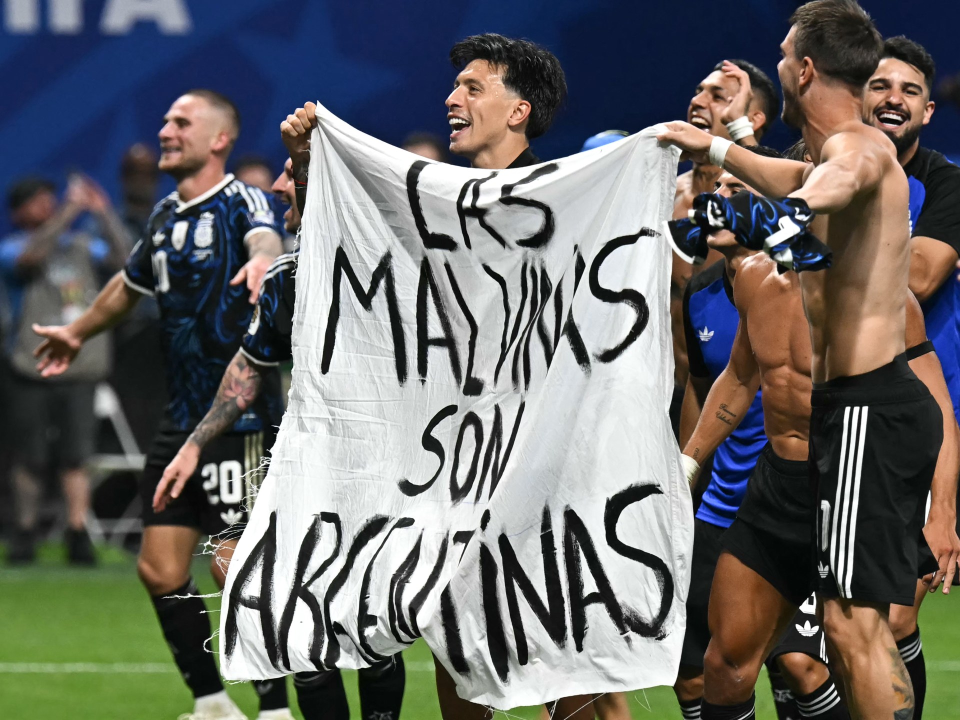 UK urges FIFA to investigate Argentina over World Cup Falklands banner