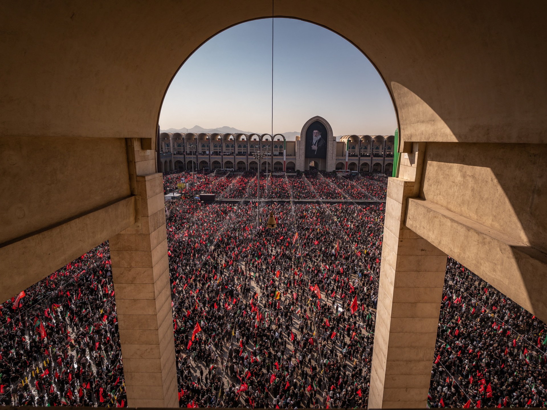 Millions attend funeral prayers for Iran’s Khamenei and family