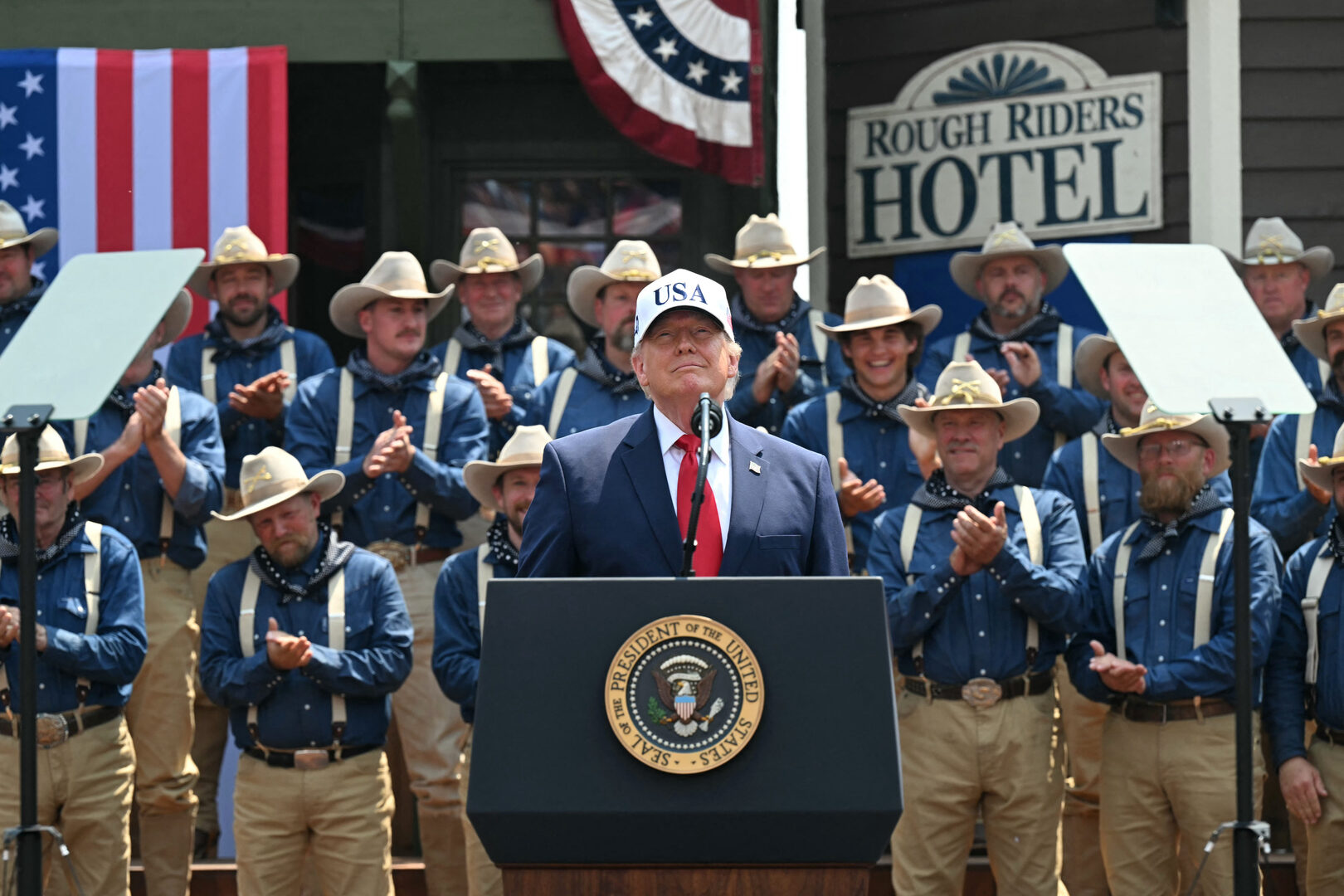 Trump says record boats leaving Hormuz, calls communism ‘biggest threat’