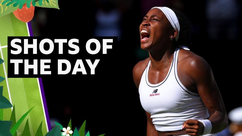 'A bit of magic!' - best shots from day three at Wimbledon