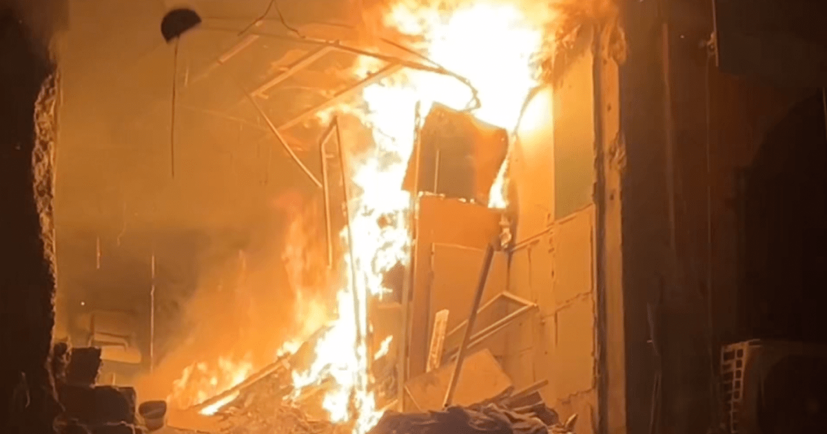 Israeli strikes leave buildings burning in Gaza City