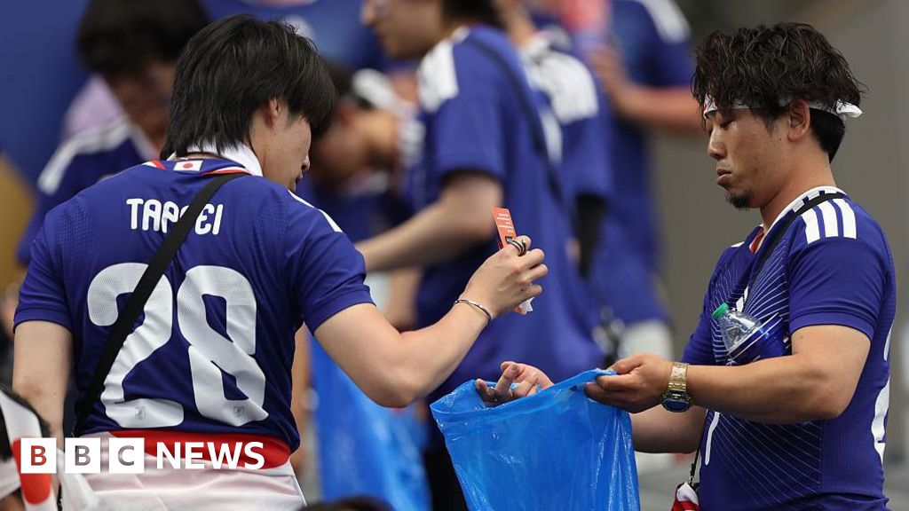 Do it at home too, women tell Japanese fans who cleaned World Cup stadium