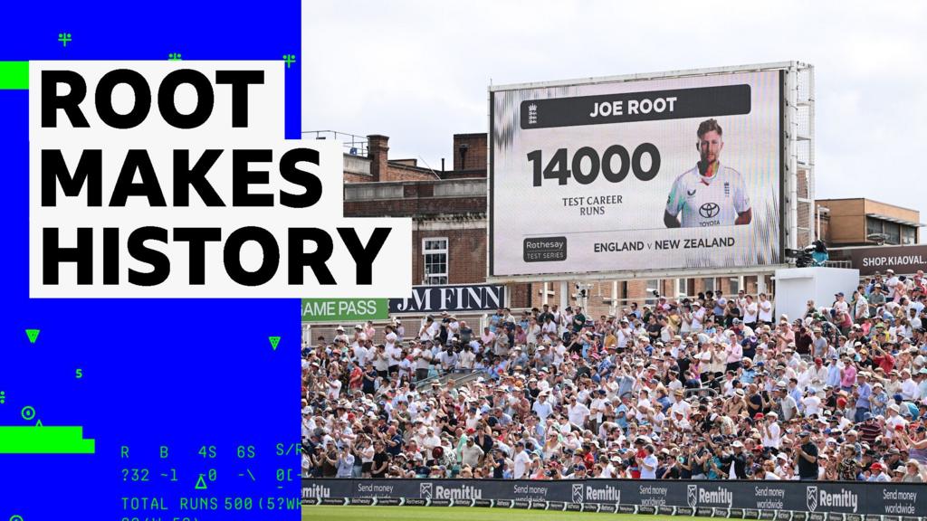 Root becomes second batter to reach 14,000 Test runs