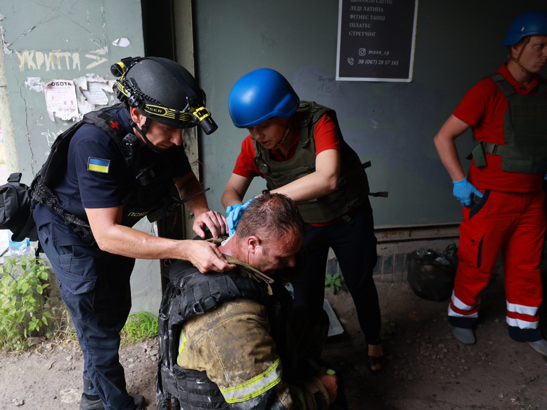 Three killed as Ukraine and Russia trade attacks overnight
