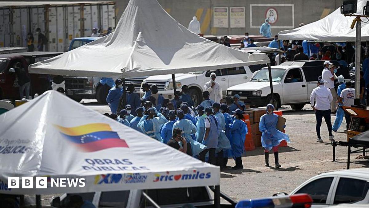 Anguished families left to identify Venezuela quake victims at makeshift morgue