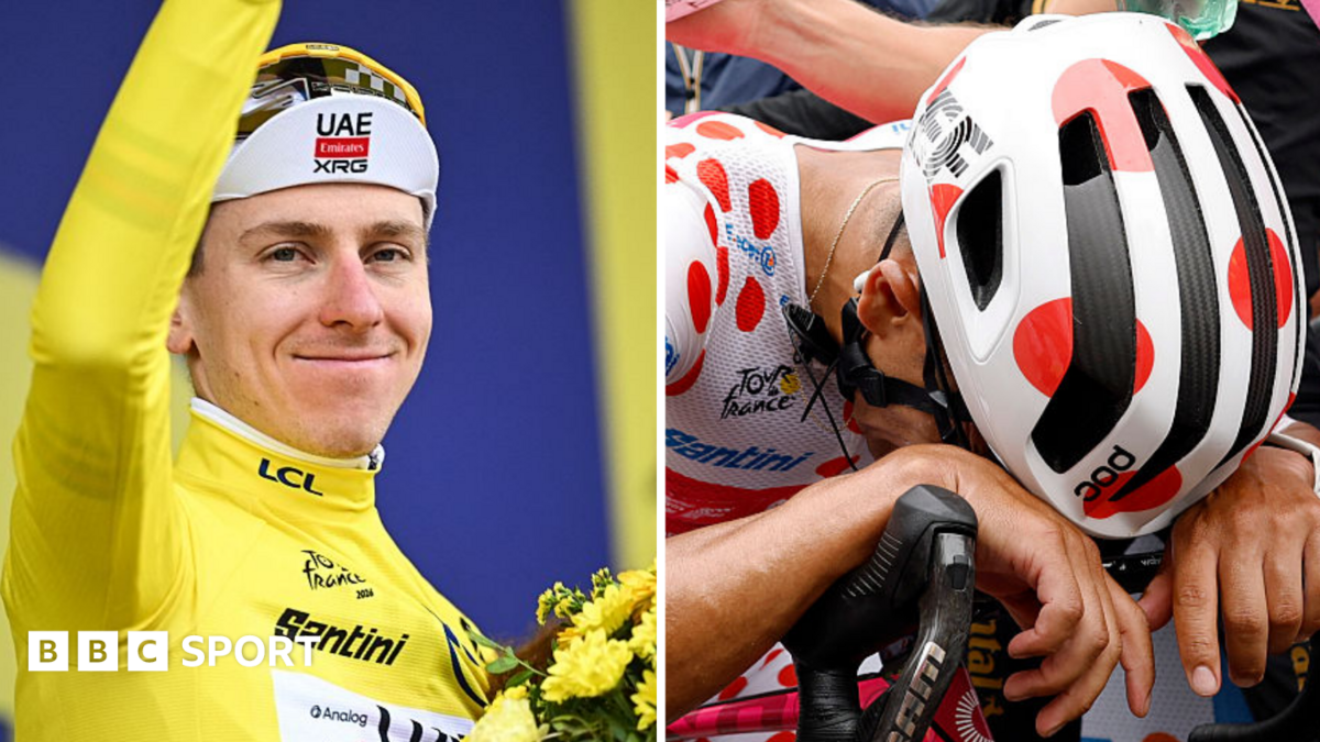 Pogacar set to equal Tour record as Carapaz wins stage