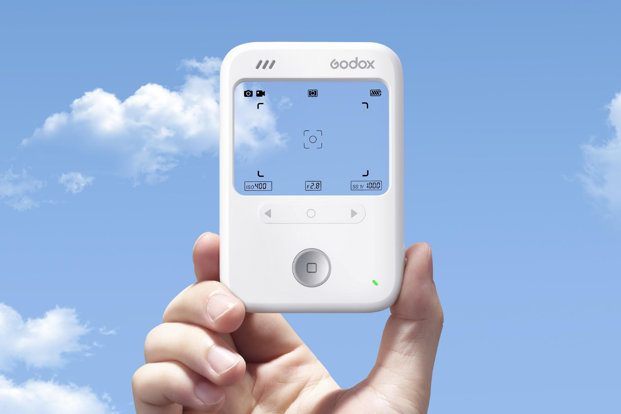 This slim camera has a transparent LCD screen for a viewfinder