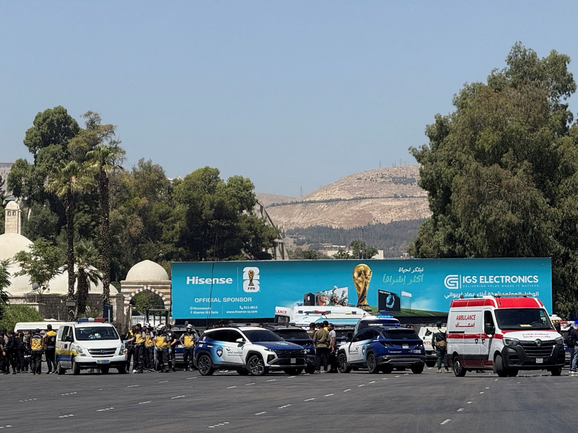 Explosions in Damascus during Macron visit: What we know