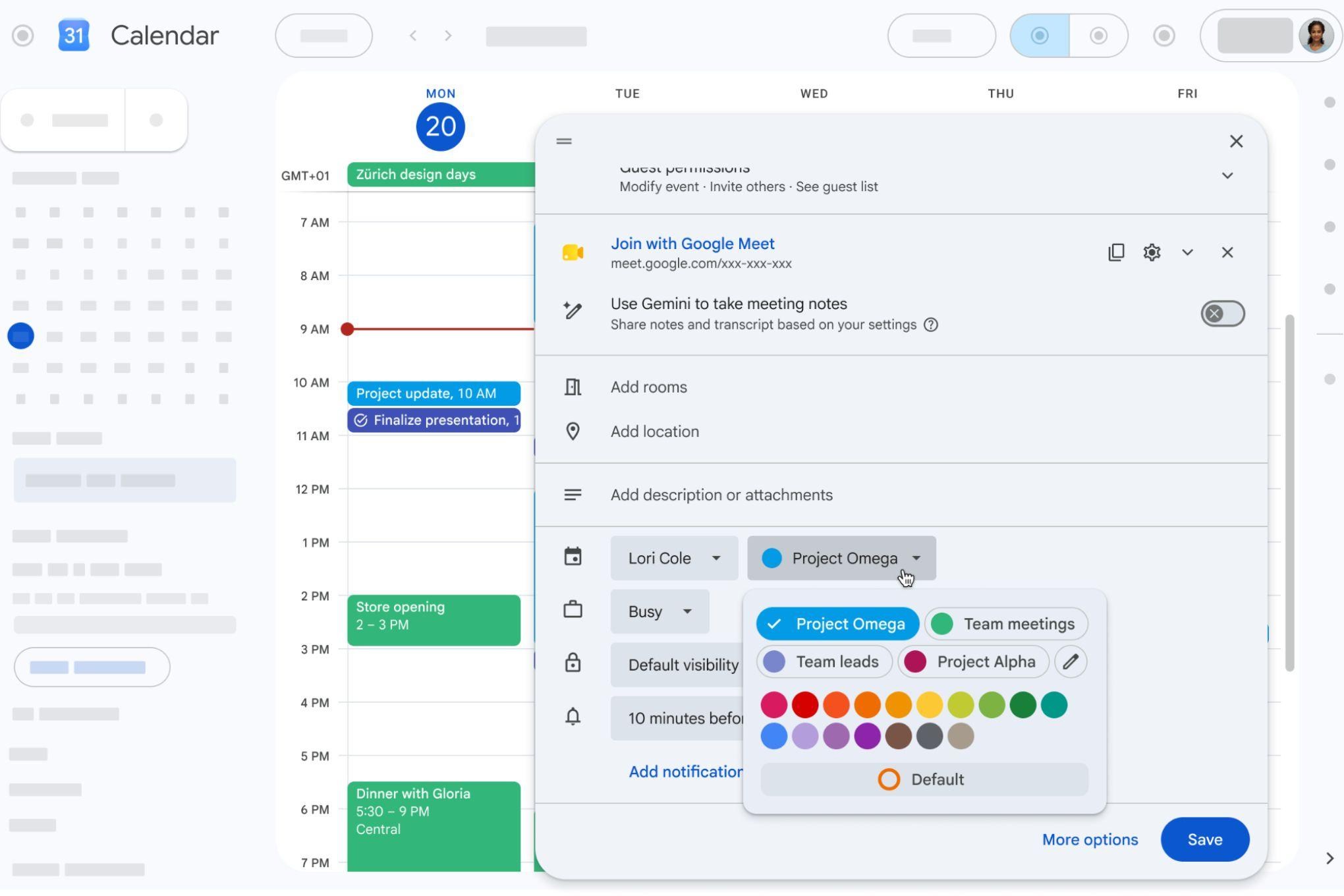 Google Calendar finally has more color options for events