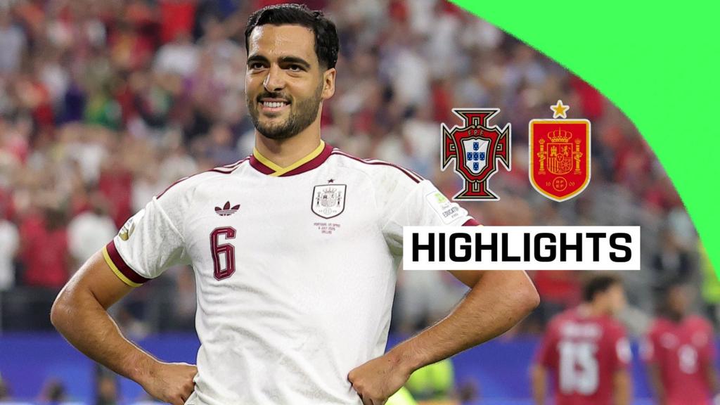 Spain into quarter-finals after Merino's late winner against Portugal