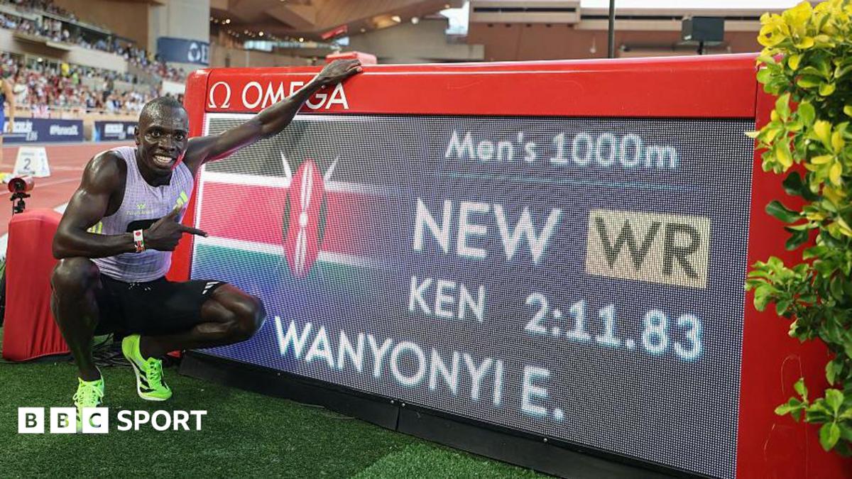 Wanyonyi breaks 1,000m world record on debut in Monaco