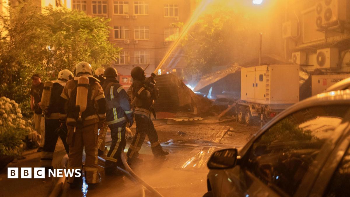 At least one killed in major airstrikes on Kyiv