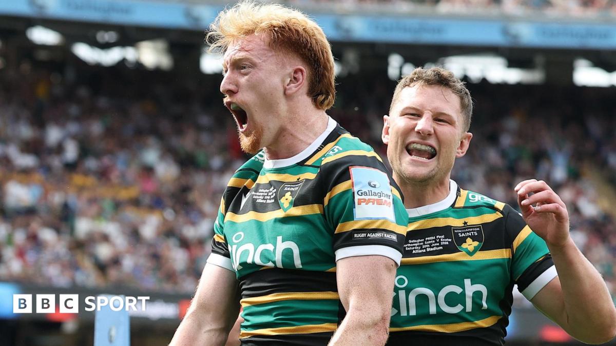 Northampton beat Exeter to win Prem Rugby title