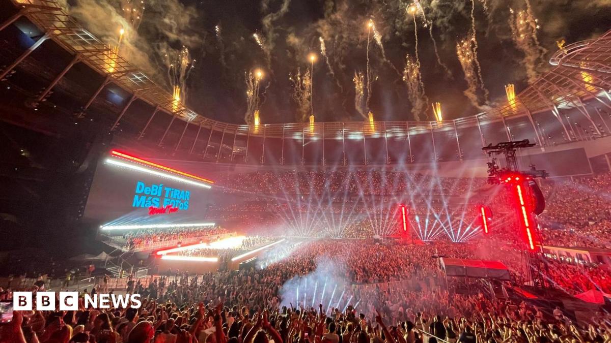 Bad Bunny: Latin star lights up London with history-making stadium show