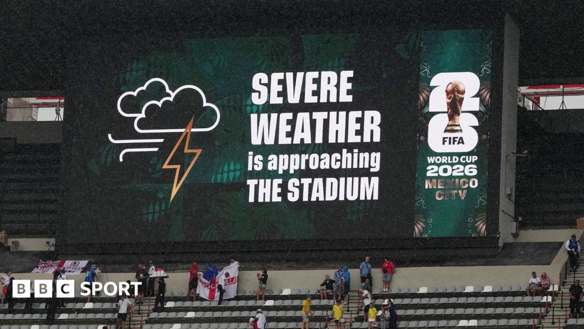 Shelter-in-place order at Azteca before Mexico-England amid storm