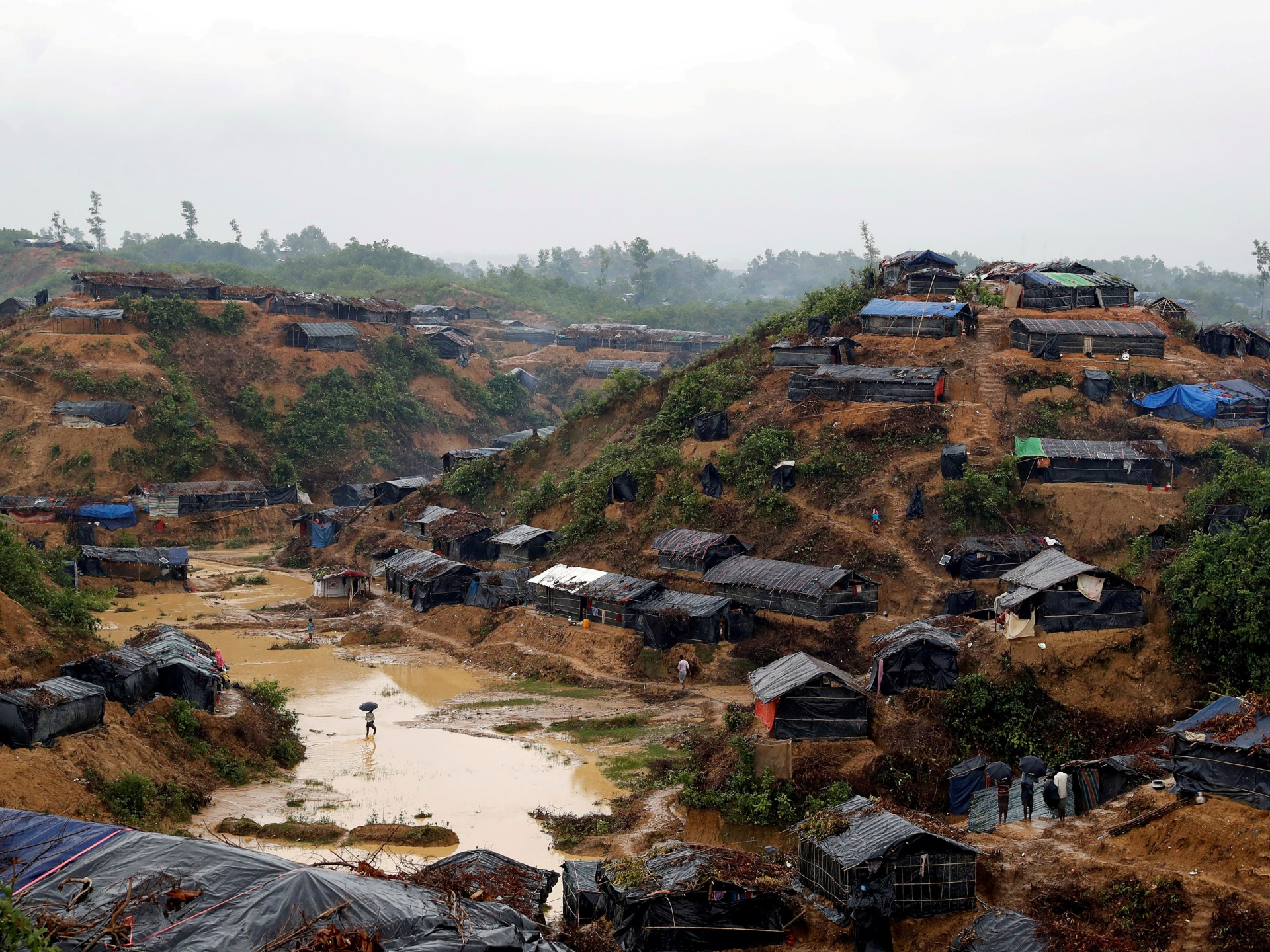 Bangladesh landslides kill nine, including eight Rohingya in refugee camp