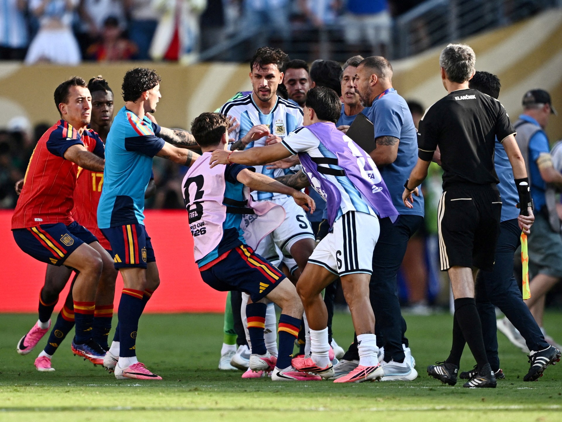 FIFA charges Argentina after World Cup final brawl with Spain