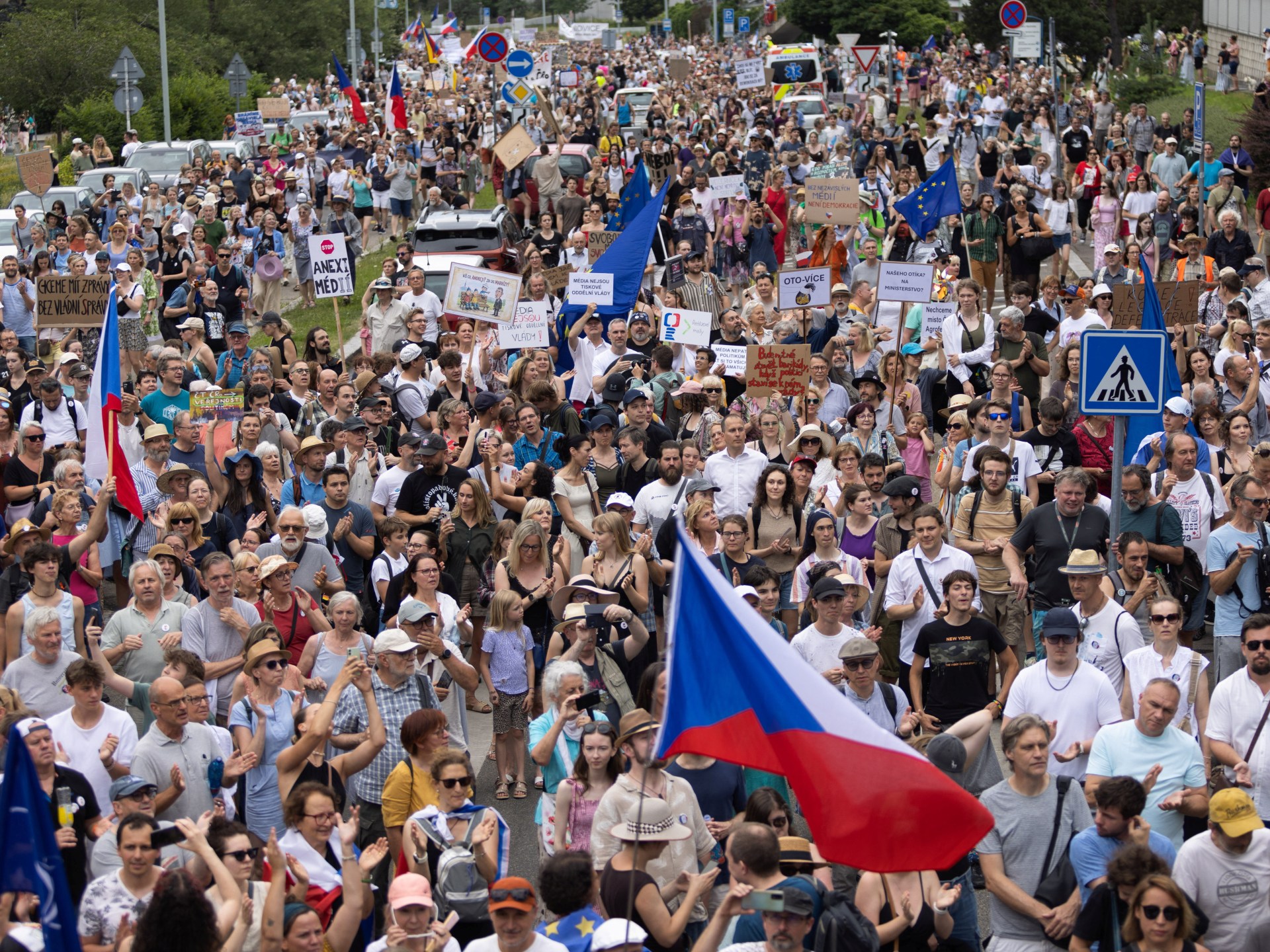 Czech public media staff strike citing government threat to independence