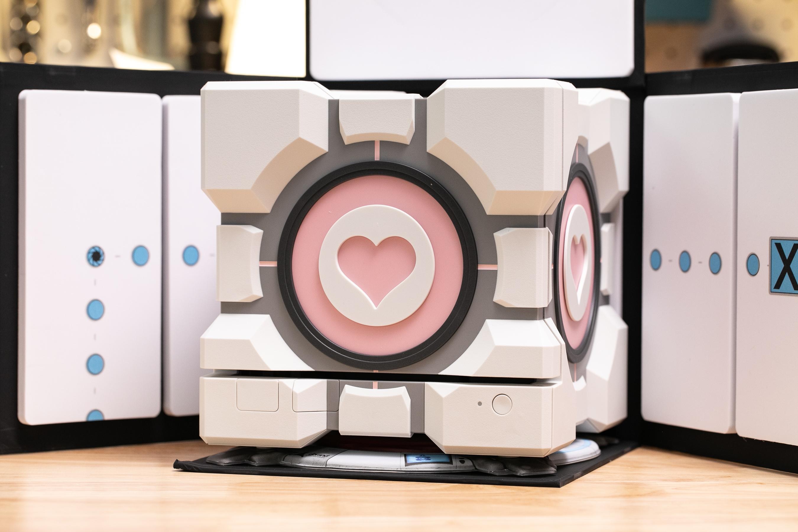 The cube was a lie: up close with our Dbrand Companion Cube before it gets destroyed