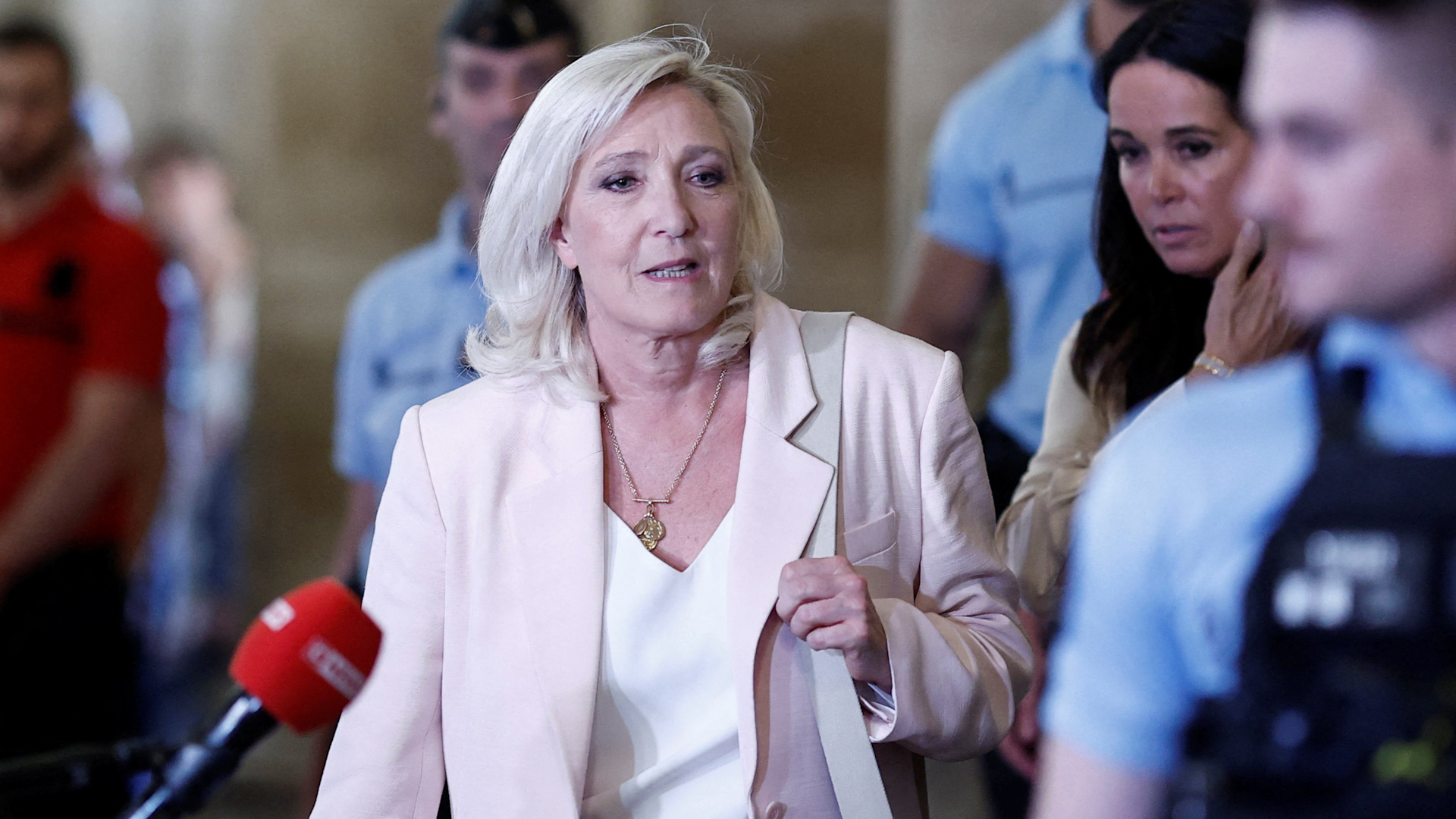 France’s Marine Le Pen must wear ankle tag after appeal ruling