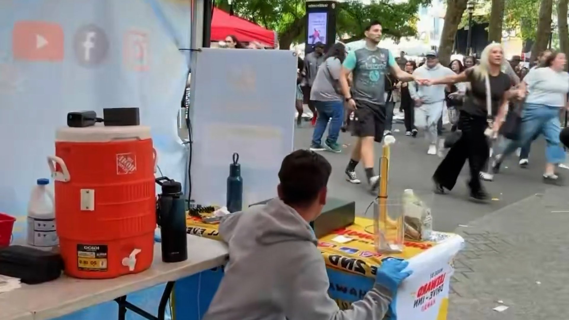 Vendor’s livestream captures chaos as gunfire erupts at Seattle Center