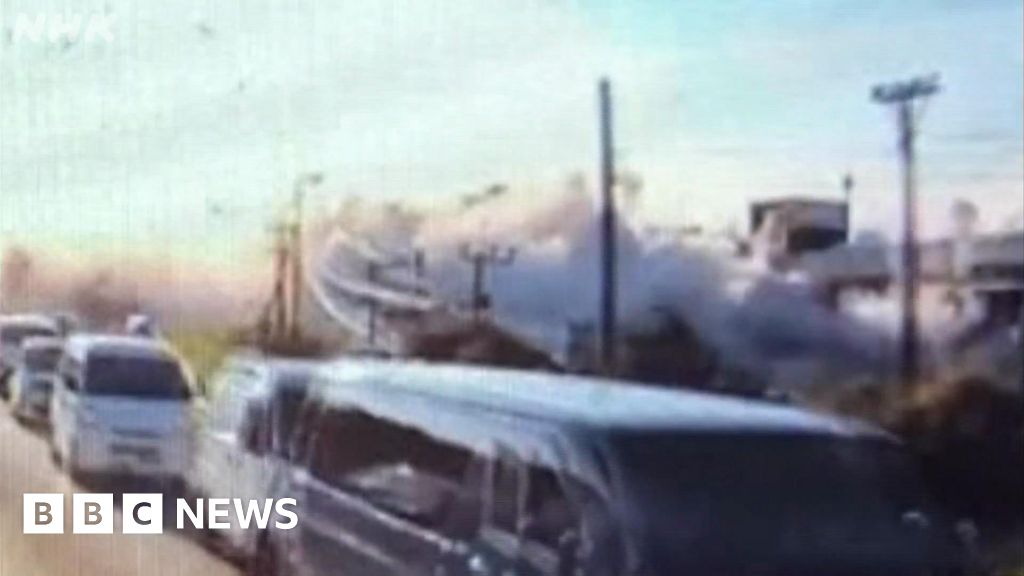 Watch: Japanese mall explodes after magnitude 6.8 earthquake