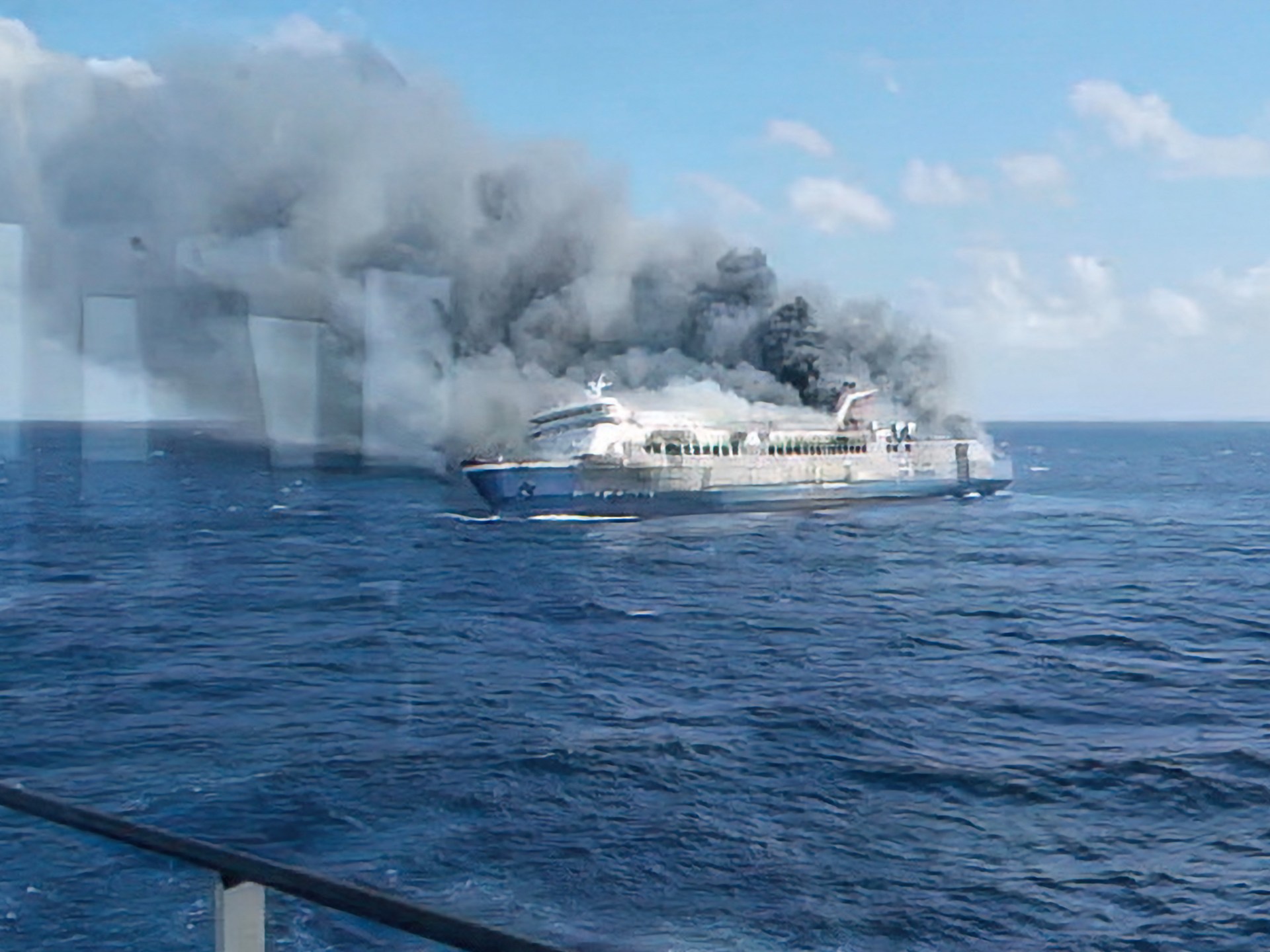 At least five dead, 41 missing after ferry catches fire off Indonesia