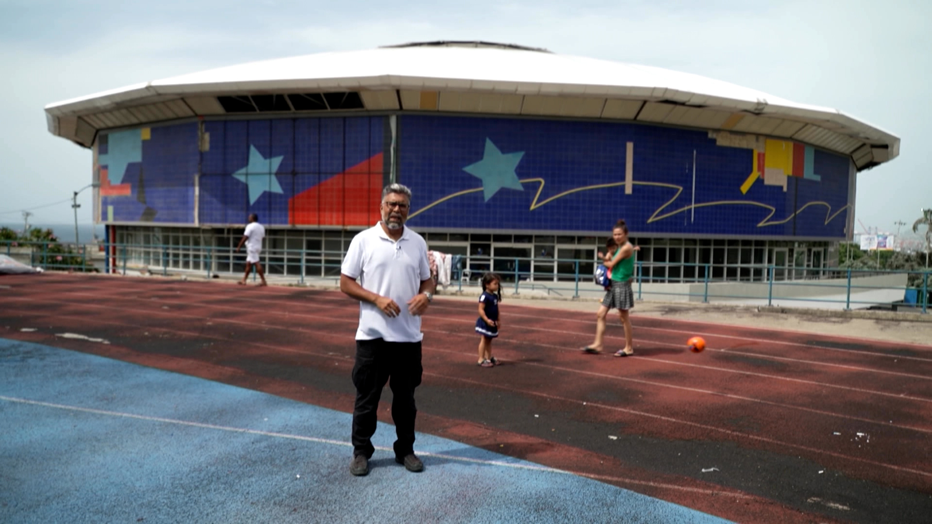 Sports stadium becomes home for victims of the Venezuela earthquakes