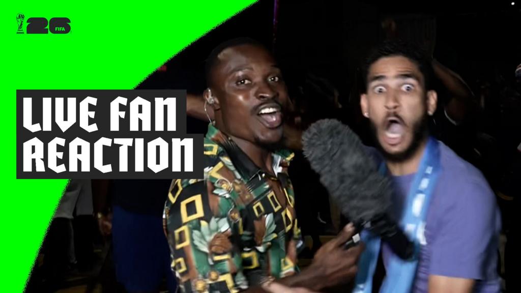 Cape Verde fan goes wild over first goal  live on BBC News