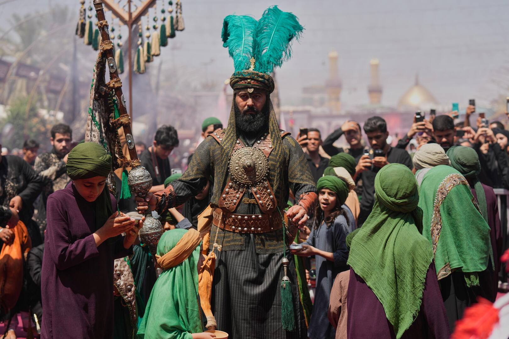 Shia pilgrims gather in Iraq’s holy city of Karbala to mark Ashura