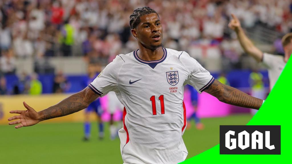 Substitute Rashford hits England's fourth against Croatia