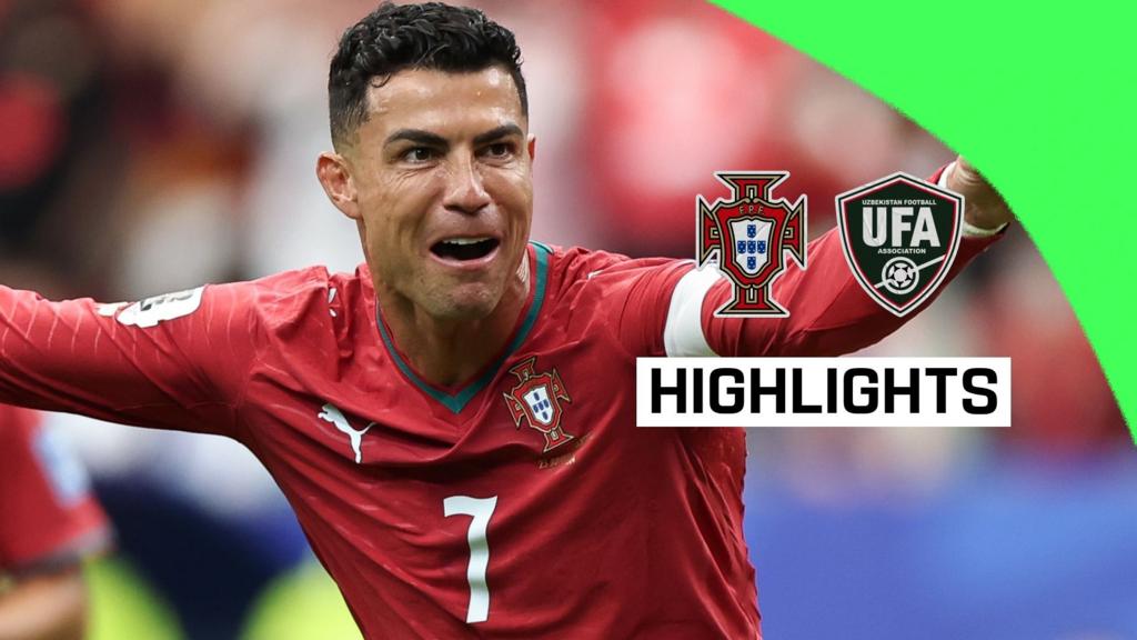 Portugal thrash Uzbekistan as Ronaldo scores twice to make history