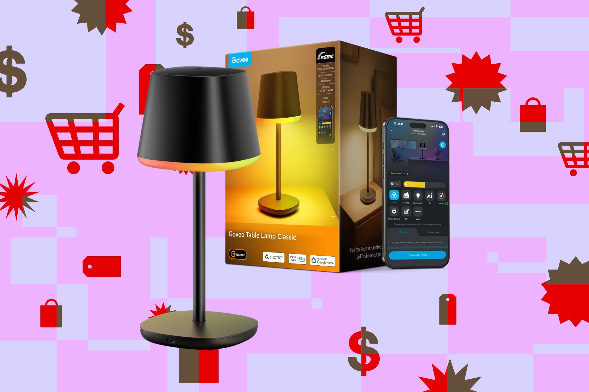 Govee’s portable smart lamp is down to one of its best prices to date