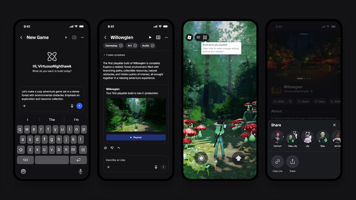 Roblox launches an AI-powered game creation feature in its mobile app