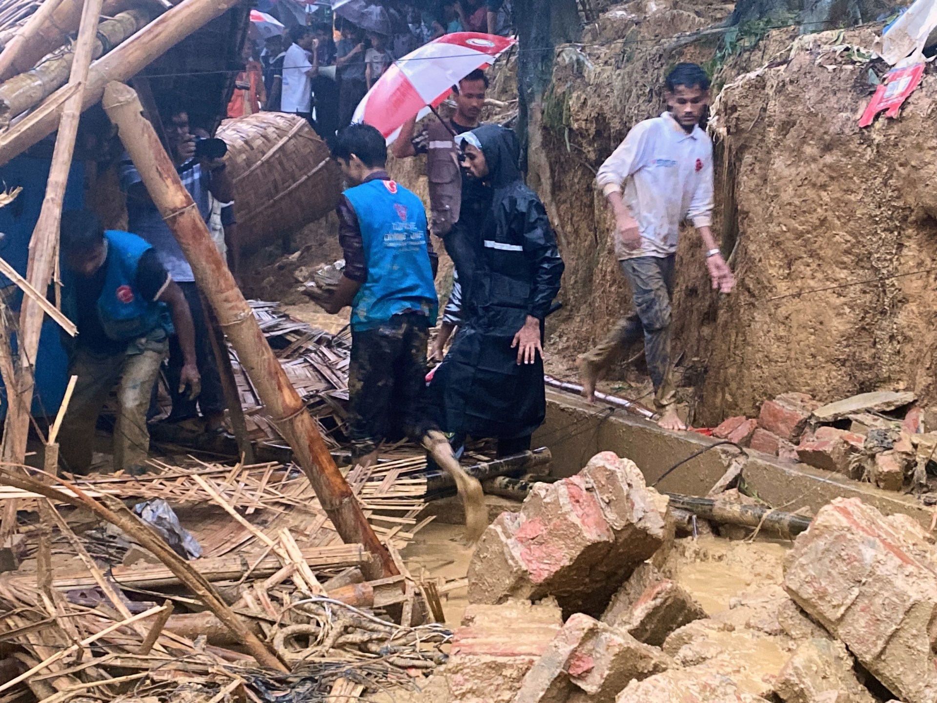 Eight killed as landslide hits Rohingya school in Bangladesh