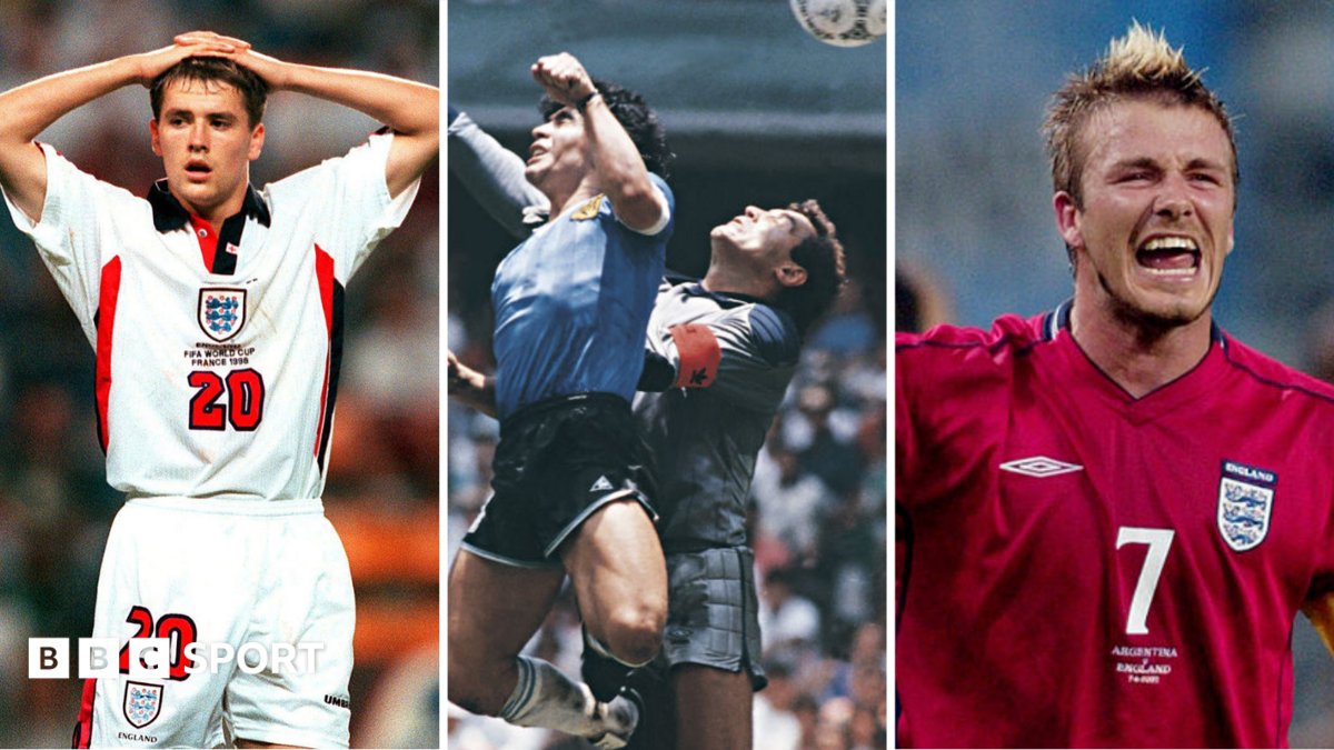 'Animals', Hand of God and Beckham - Argentina and England's World Cup rivalry