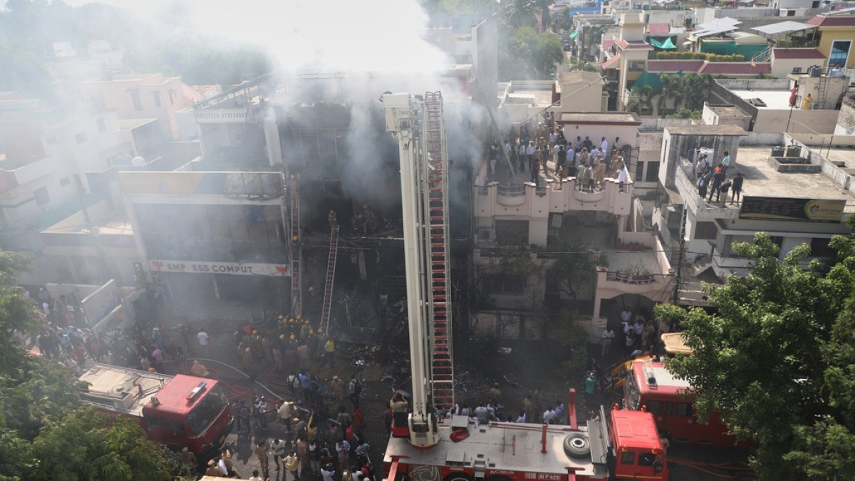 15 killed after a fire ignited in a coaching centre in Lucknow, India