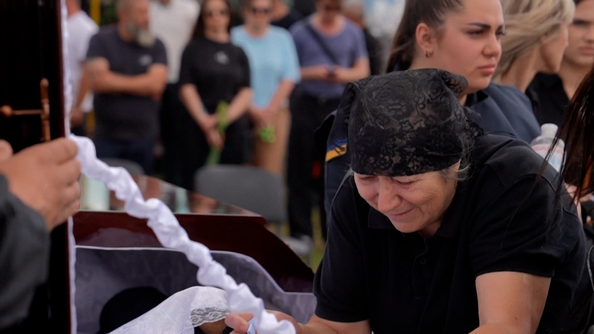 Ukrainian rescuers killed in Russian secondary strike laid to rest