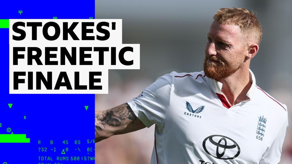 'The show is over' - Stokes goes out swinging in his final Test innings