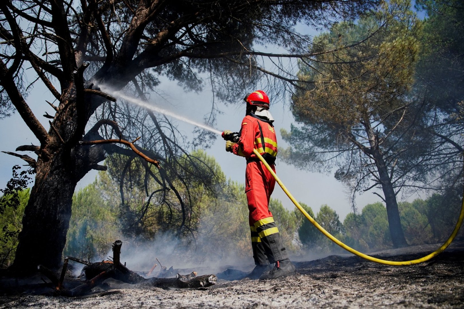 Firefighters battle wildfires in Spain’s eastern Castellon province